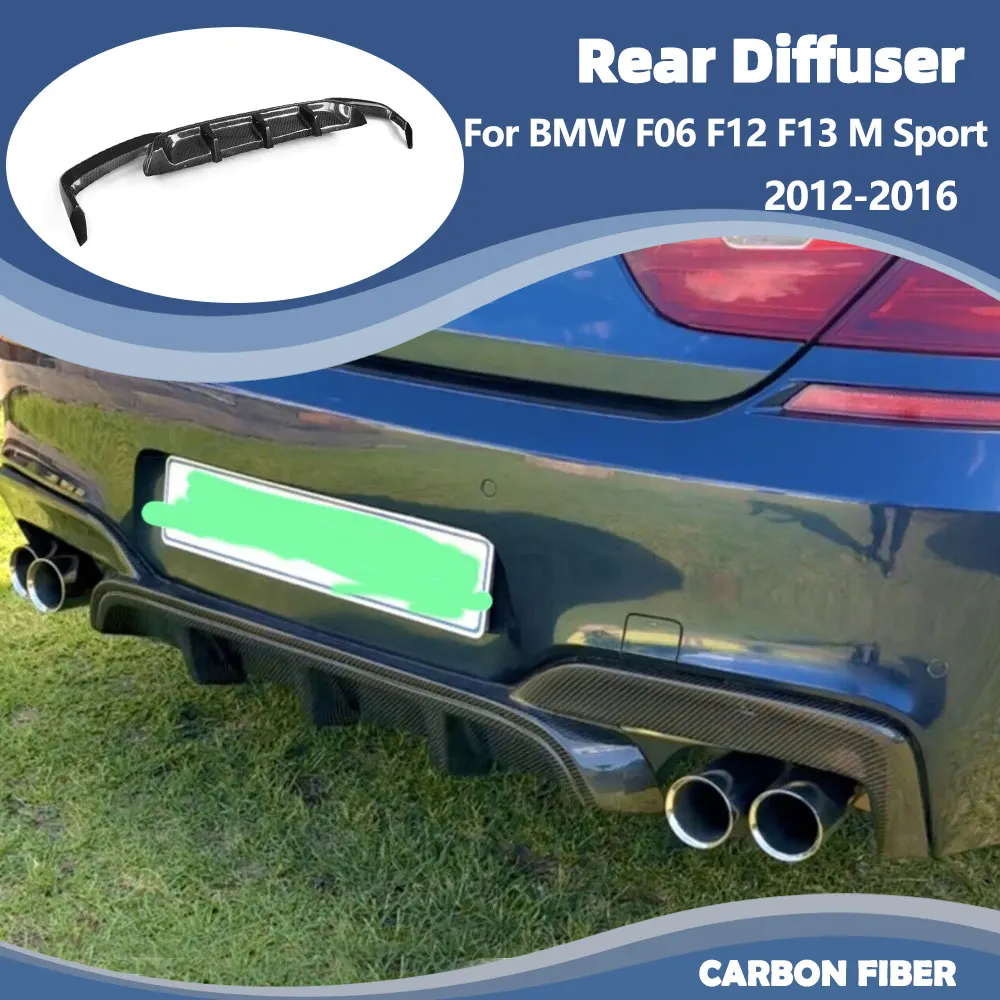 

Carbon Fiber/ FRP Car Rear Bumper Diffuser Spoiler for BMW F06 F12 F13 M6 M Sport 2012-2016 Car Rear Racing Bumper Body Kits