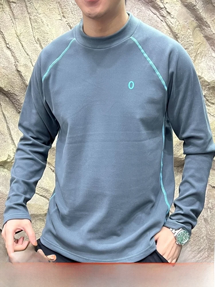 

Thiened Outdoor Fce Long Sve Sweatirt T-irt Men Women Stand Fit Bicycle Series Printed Polyester Warmth