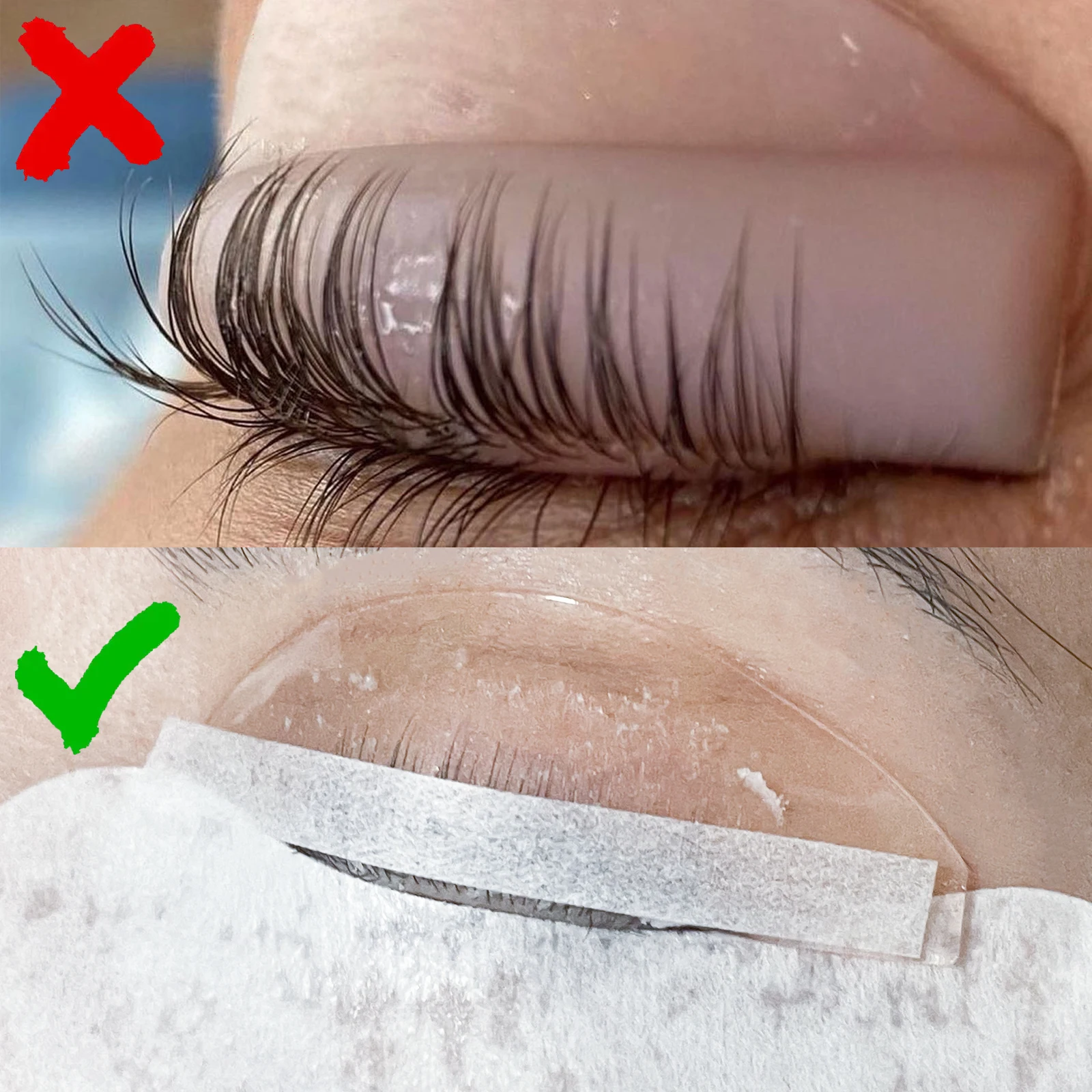 Lomansa Lash Lift Perm Paper 1000 Pre-Cut Disposable Paper Strips For Eyelash Lifting Helps Secure Natural Lashes and Prevent