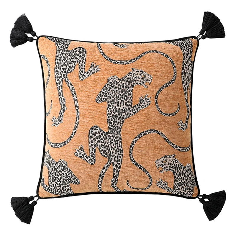 

N95R Mystical Animal Pillowcase Decorative Cushion Cover Ancient Pattern For Couch Garden Home Bed Pillow Cover Troppical Design