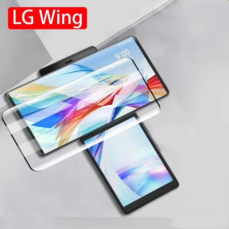 

3D изогнутый край Полное покрытие 9H закаленное стекло для LG Wing 5G Защита экрана для LG бархатная LG G9 стекло HD защитная пленка