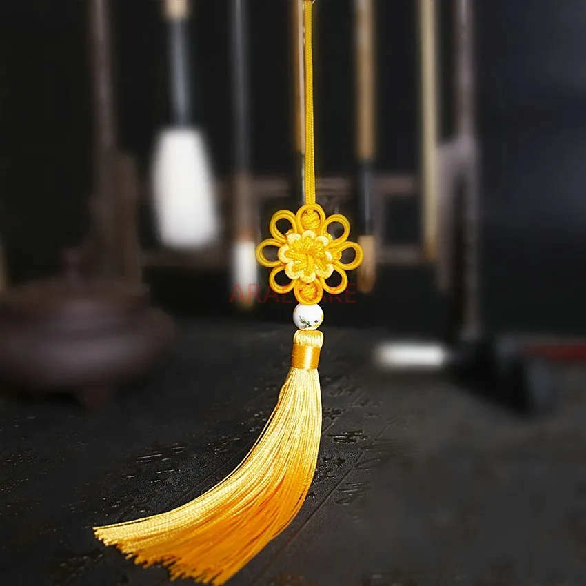 قلادة عقدة صينية صغيرة، زخرفة شرابة ميمونة، هدية تزيين رائعة على باب مدخل غرفة المعيشة #3