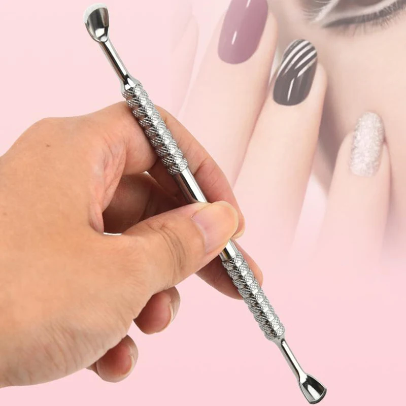 

Stainless Steel Cuticle Pusher Dual Sided Shaped Double Ended Ingrown Toenail Lifter Remover Trimmer Nail Art Care Tools