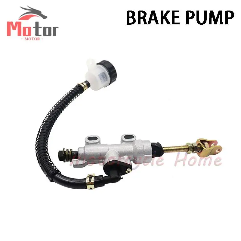 

Silver Rear Foot Brake Master Cylinder Pump Quad ATV Hydraulic With Reservoir For Pit Dirt Bikes Motorcycle