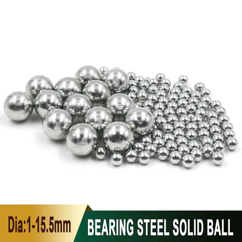 

1-50Pcs High-Precision Bearing Steel Ball Diameter 1/1.5/2/2.5/3/3.175/3.5/3.969/4/4.5/4.763/4.8~15.5mm Solid Smooth Round Ball