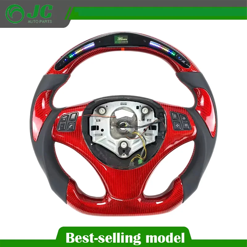 

Рулевое колесо из углеродного волокна по индивидуальному заказу, подходит для BMW X1 X5 X6 E90 E91 E92 E93 E81 E82 E87 E88 E84 E70 E71