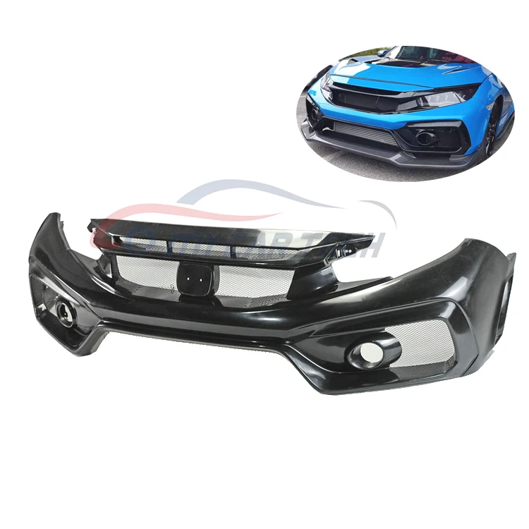 

For Honda Civic Type R FK8 2017 Body Kit Front Bumper Lip