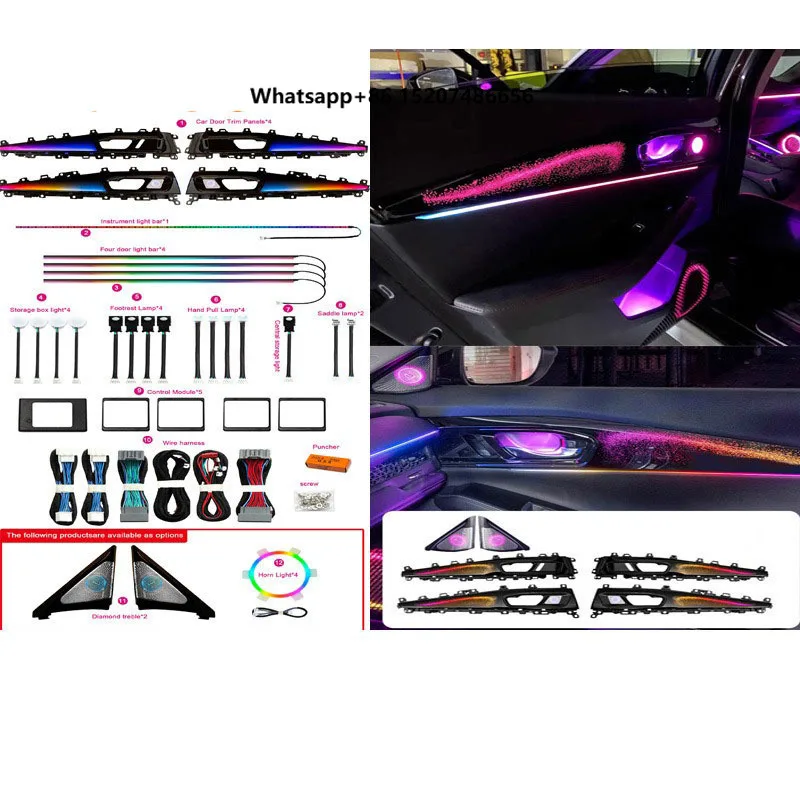Lighting Modification Dynamic Light Shadow Honda Inspire Galaxy Atmosphere Lighting Interior