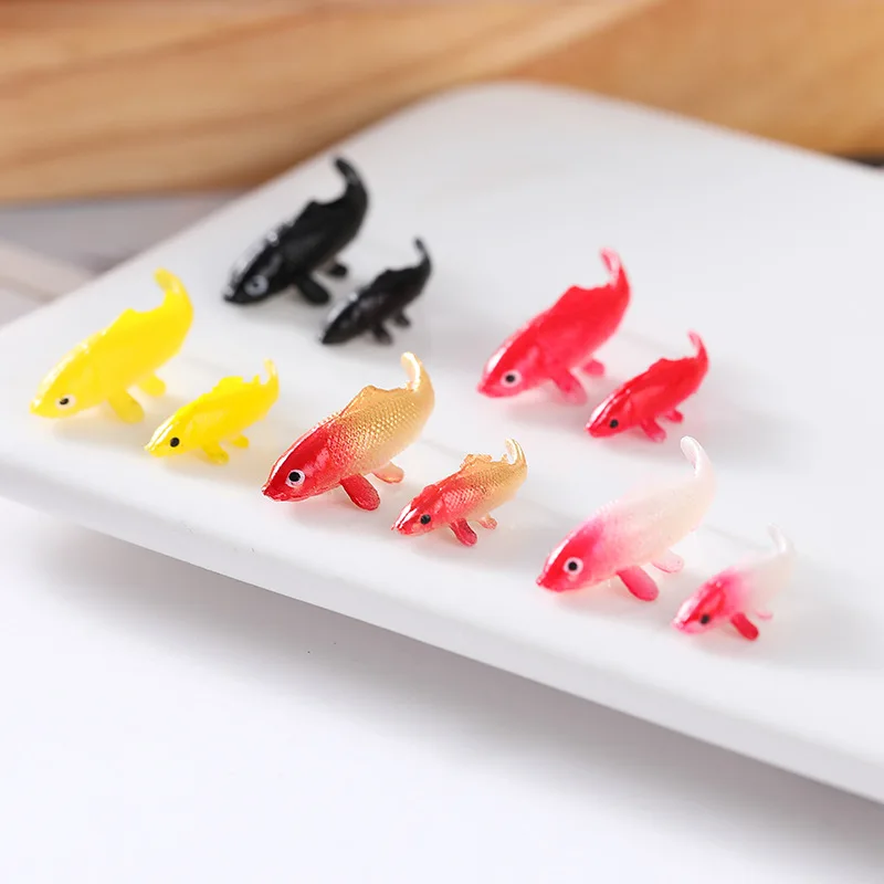 Simulation Miniature Carp Goldfish Koi Food Toy Pendant Resin Glue Fish Tank Accessories Doll House Model