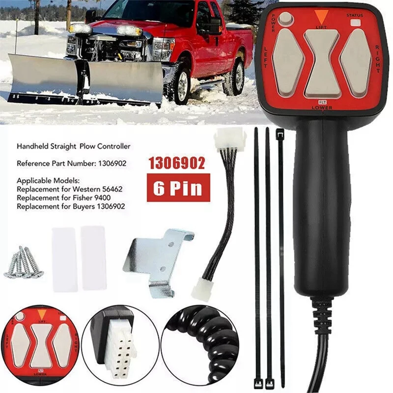 

A13F-1306902 Snow Plow Controller Hand Held Controller For Western 56462 Fisher 9400 8292 Straight Blade Plows New