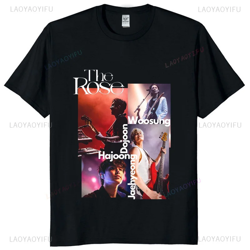 The Rose Fan Meeting Graphic Tee 2025 WRLD Tour Merch Unisex Y2K Band  Kpop Streetwear Concert Souvenir T-Shirt
