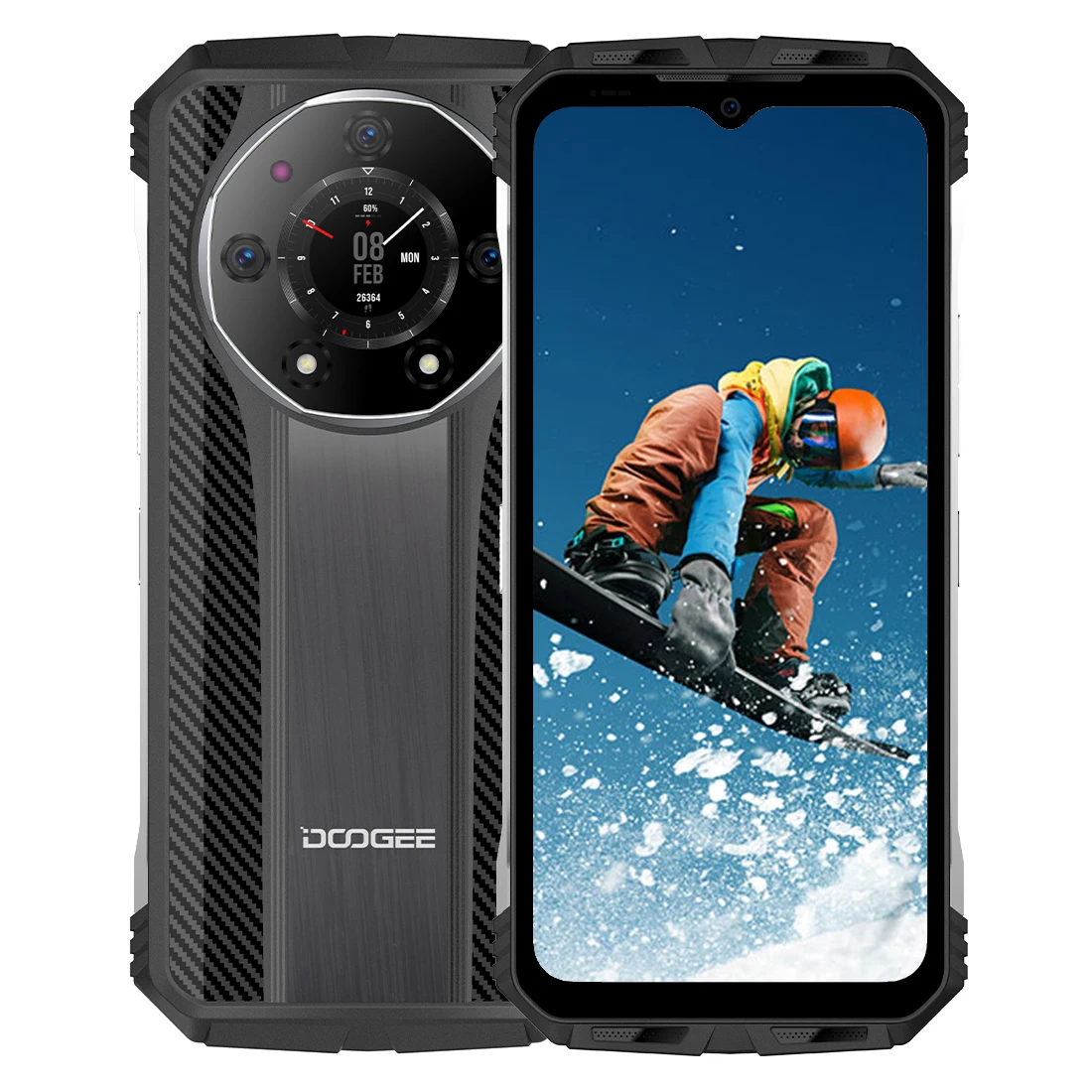 DOOGEE [S110] 12GB RAM 256GB ROM Rugged Smartphone Helio G99 Telephone Portable 6.58” FHD+ Screen 50MP Android 13 NFC Cellphone