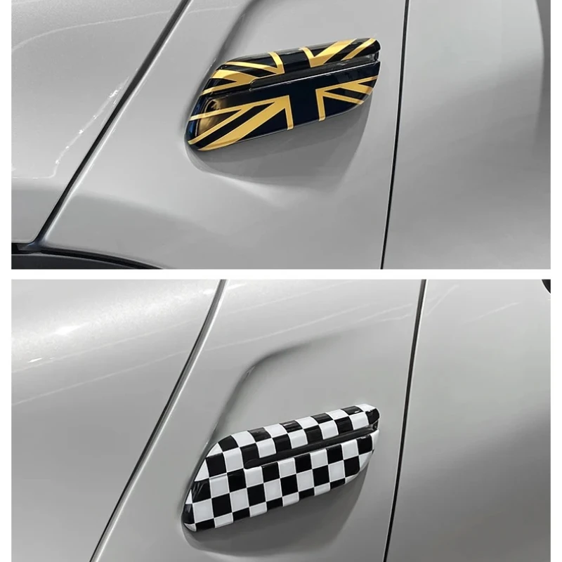 

2 шт. для Mini Cooper F55 F56 F57 2022 автомобильная наклейка на переднее боковое крыло, указатель поворота, внешний свет, украшение, автомобильные аксессуары