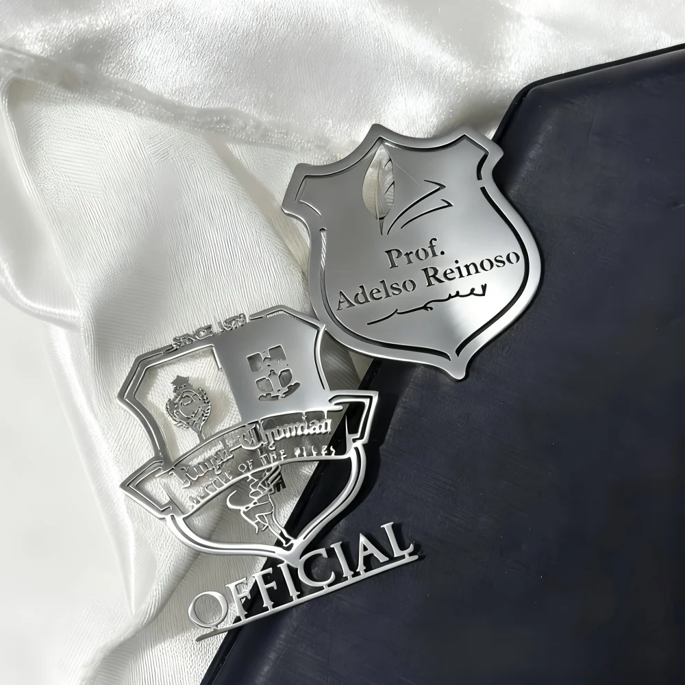 Customized Logo picture Men's Brooch Personalized Patterns Brooch Stainless Steel Badge Collar Pins Fashion Trend Jewelry Gift
