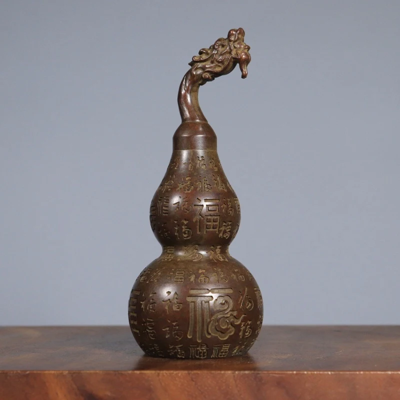 pendant, all- with opening lid, open-mouth , copper ornament, hundred blessings gourd