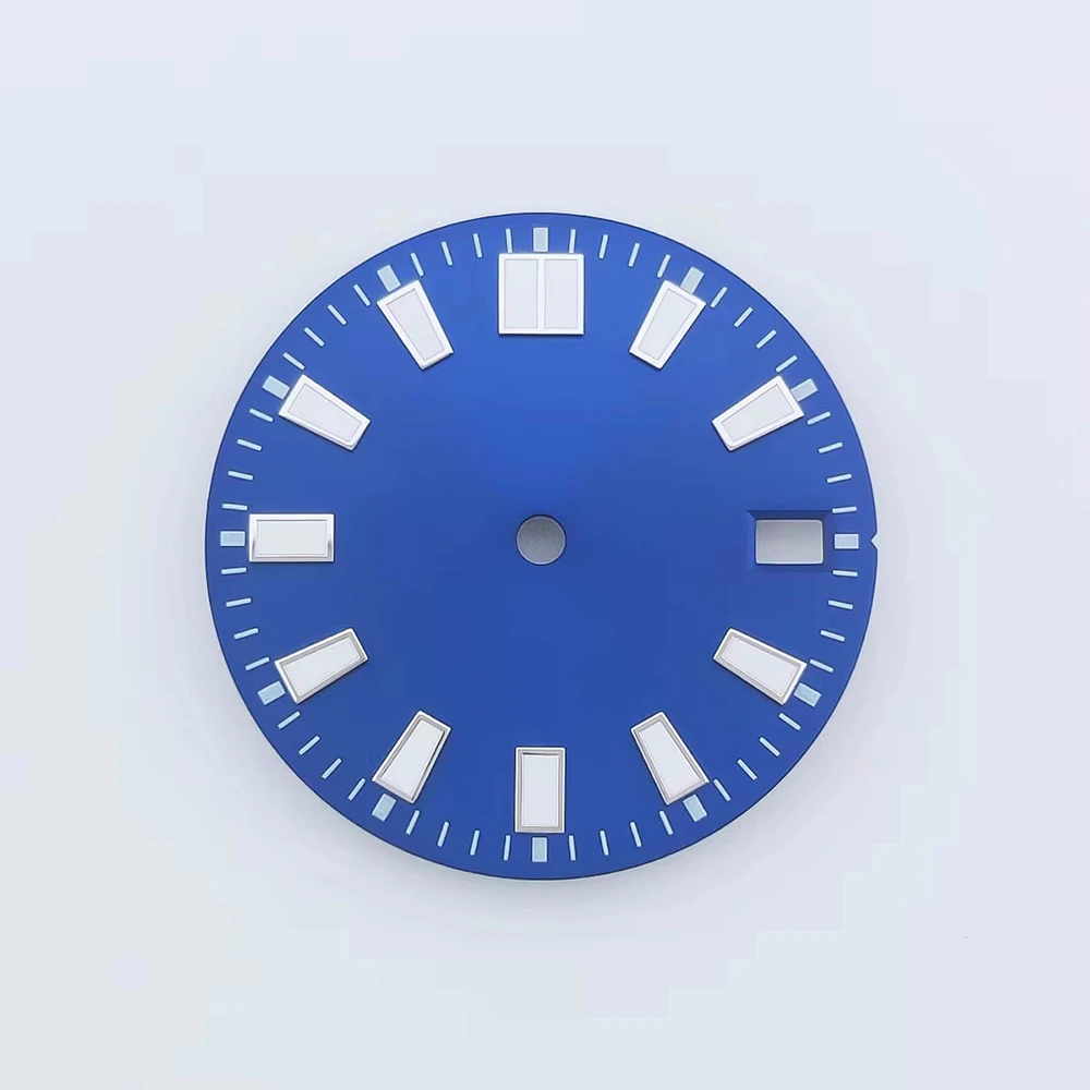 

Customized 28.5mm Dial NH35 Watch Dial Fit for NH35 NH36 Movement 28.5mm Green Luminous Watch Faces