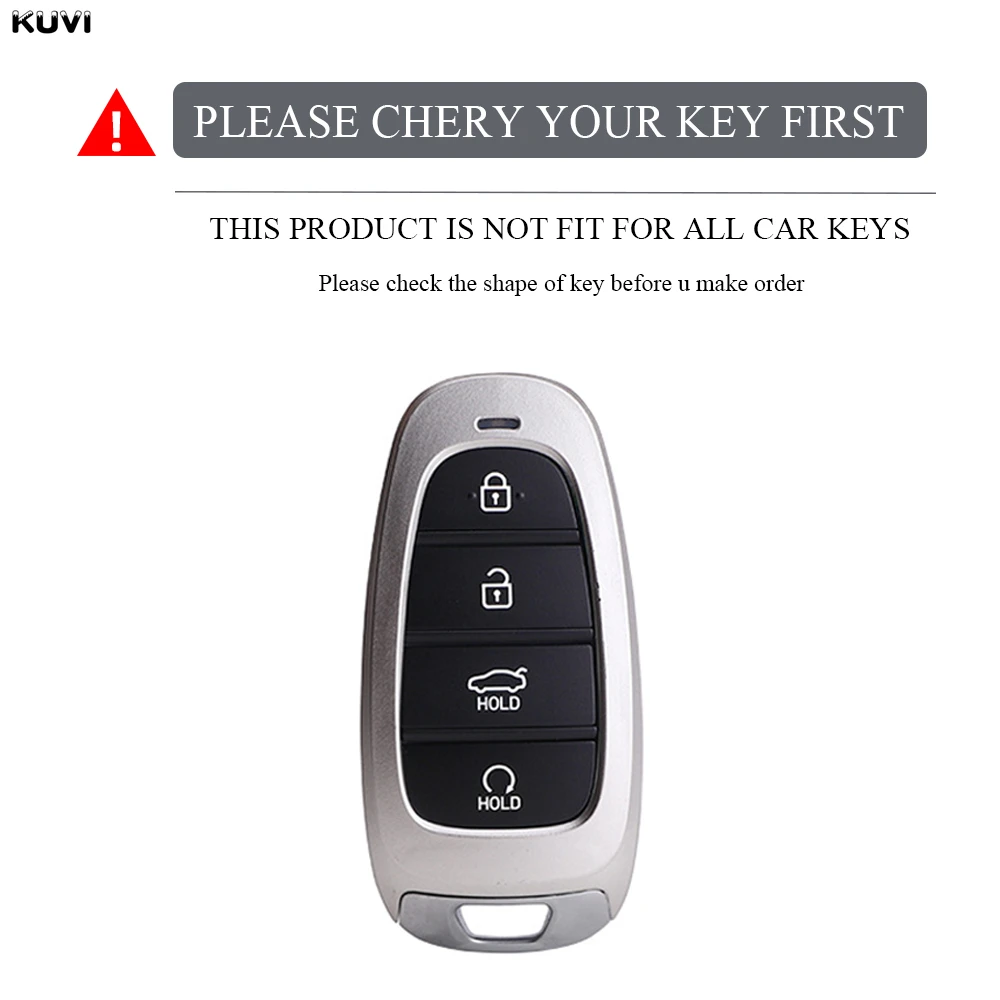 For Hyundai Santa Fe Tucson 2022 NEXO NX4 Atos Prime Solaris 2021 TPU Car Remote Key Case Cover 4 Button Holder Fob Accessories view 5