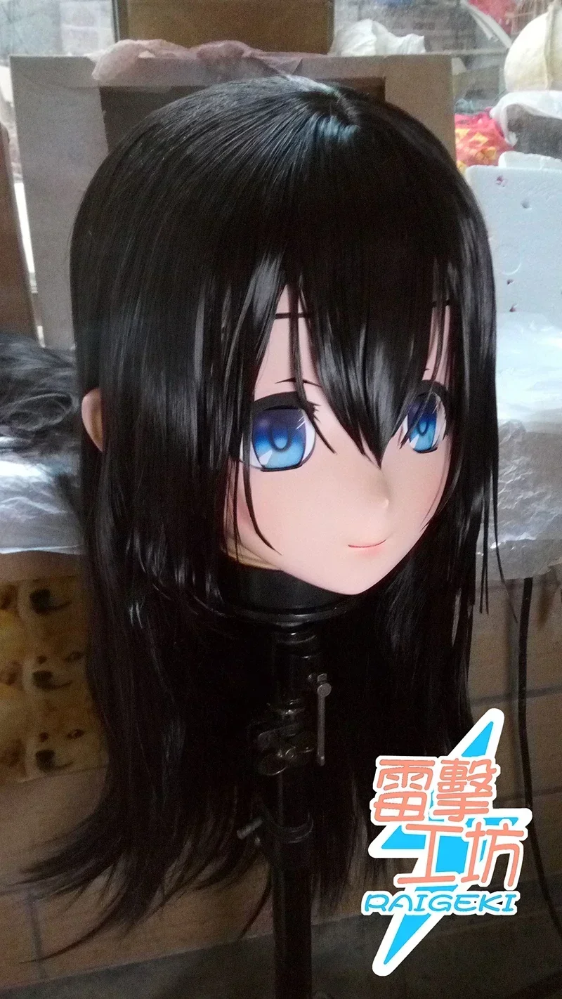 (RGK 38) الراتنج كامل الرأس أنثى فتاة Kigurumi أنيمي تأثيري أقنعة كروسدريس اليابان دور لوليتا كروسدرسر دمية BJD كوس #1