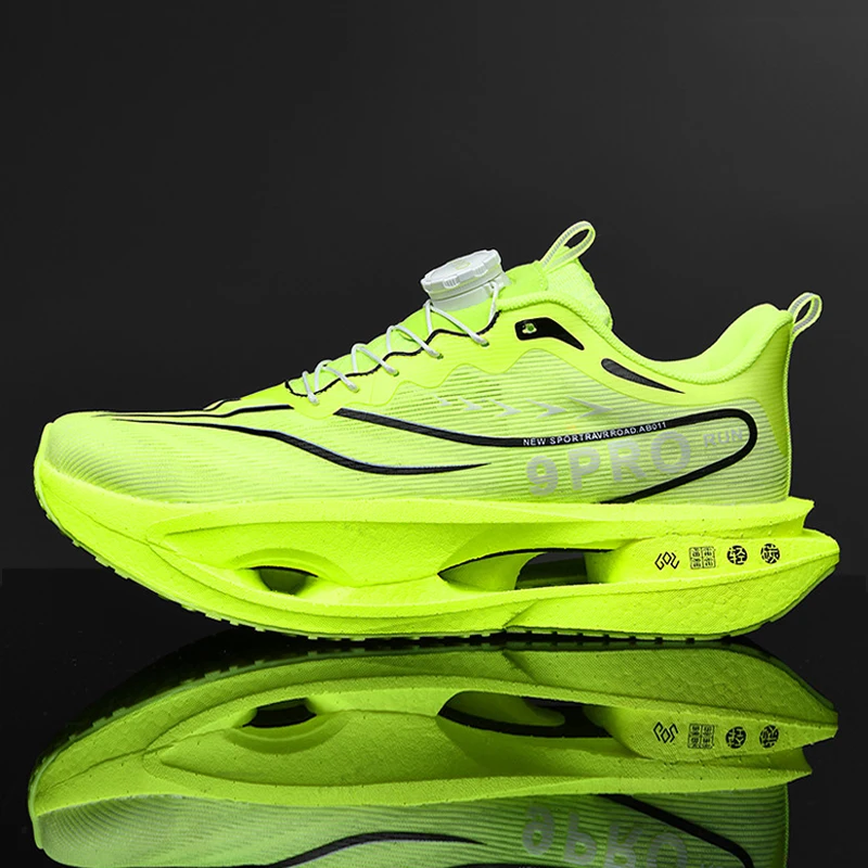 Men's Sneakers Carbon Plate Running Shoes Lightweight Women Marathon Racing Professional Tennis Training Casual Sports Shoes