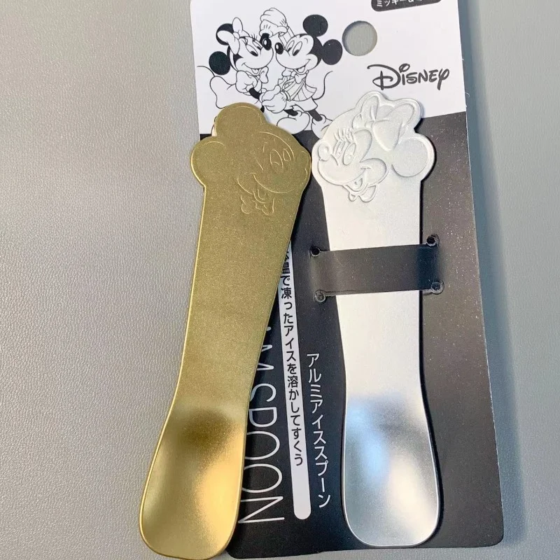 Disney Mickey Cute Hot Ice Cream Aluminum Ice Cream Spoon Household Use Ice Cream White Bear Penguin Spoon Dessert Jelly