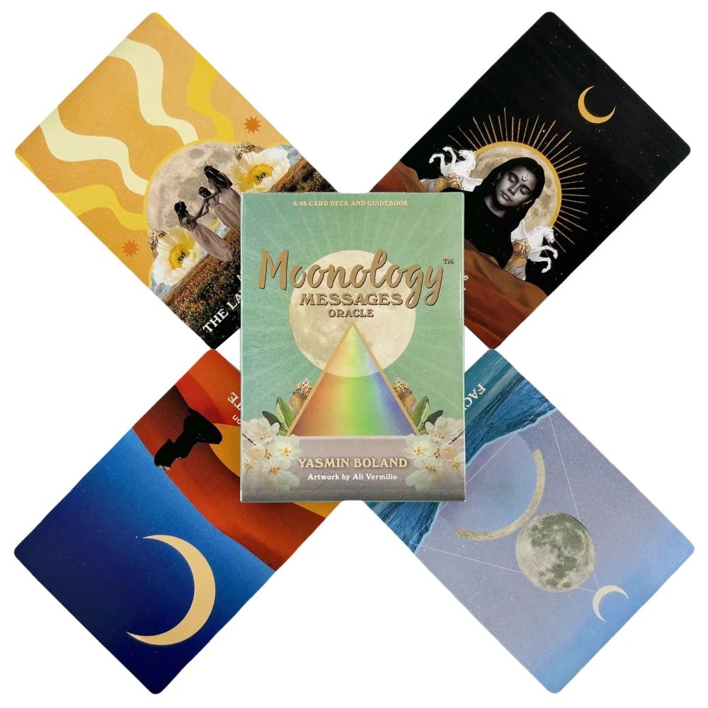 Moonology Messages Oracle Cards Divination Deck English Versions Edition Tarot Board Playing Table Games For Party