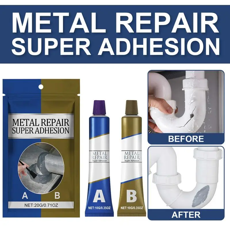 Glue For Metal To Metal High Strength Metal To Metal Repair Adhesive Welding Glue Waterproof All Purpose Repair Glue Casting