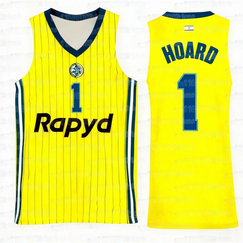 2026 Sommer Neue Israelische Basketball-Trikots Maccabi Tel Aviv Basketball-Anzug Atmungsaktiv Schnelltrocknend 3D-Druck Fan-Heimtrikot – Detail 11