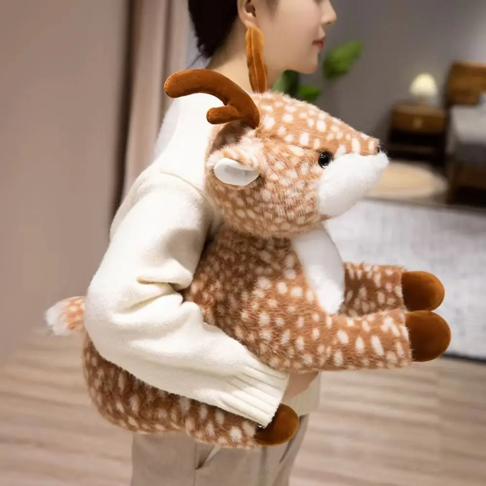 Simulazione di cotone PP Cervo Sika Giocattoli Interattivi fatti a mano Cervo di Natale Morbido e soffice Peluche Bambole Giocattoli Decorazioni per la casa