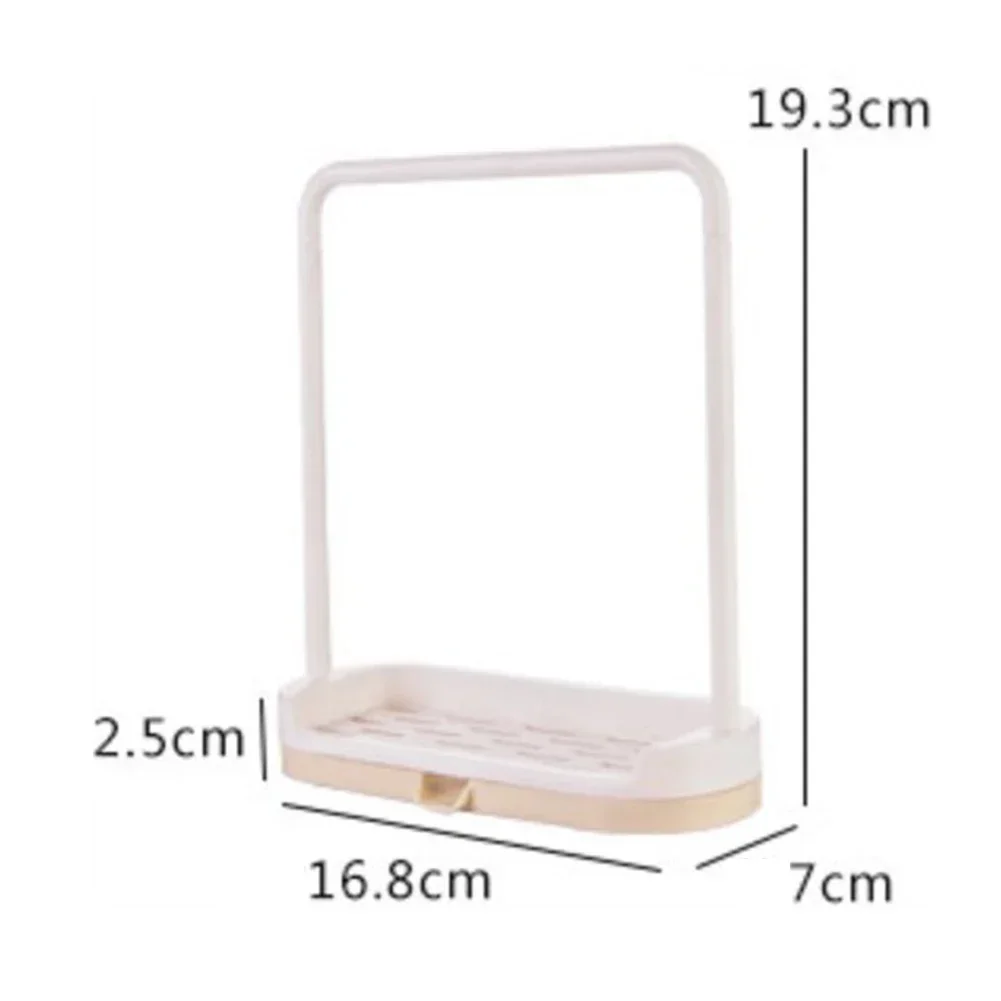 Kitchen Sink Storage Rack Rag Towel Holder Soap Dish Drain Organizer Sponge Hanger Kitchen Counter Accessories view 3