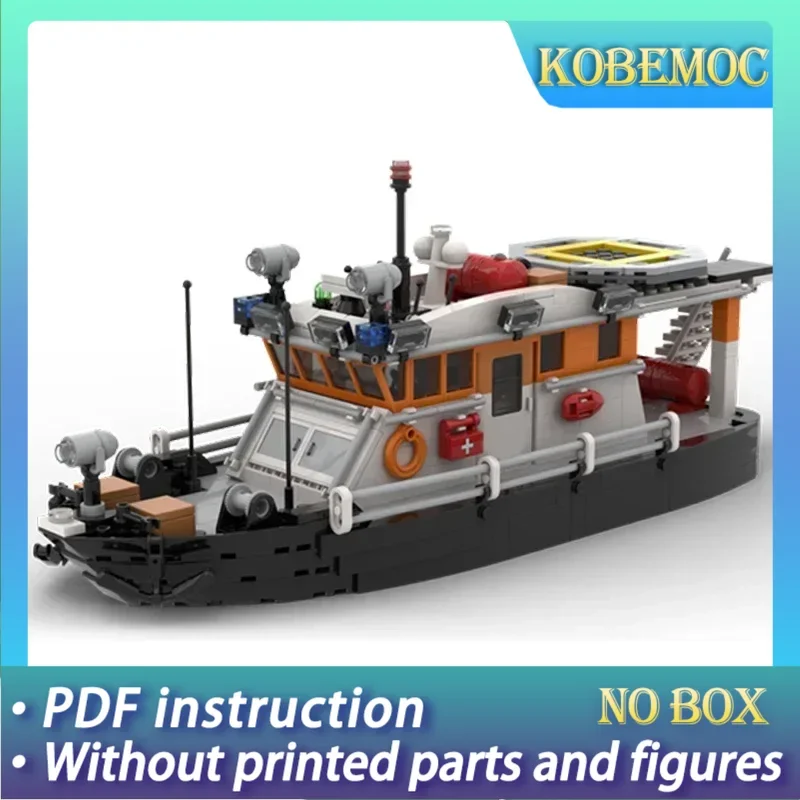 

Maritime Patrol Ship Model Moc Building Bricks Coast Guard Boat Technology Modular Blocks Gifts Christmas Toys DIY Sets Assembly