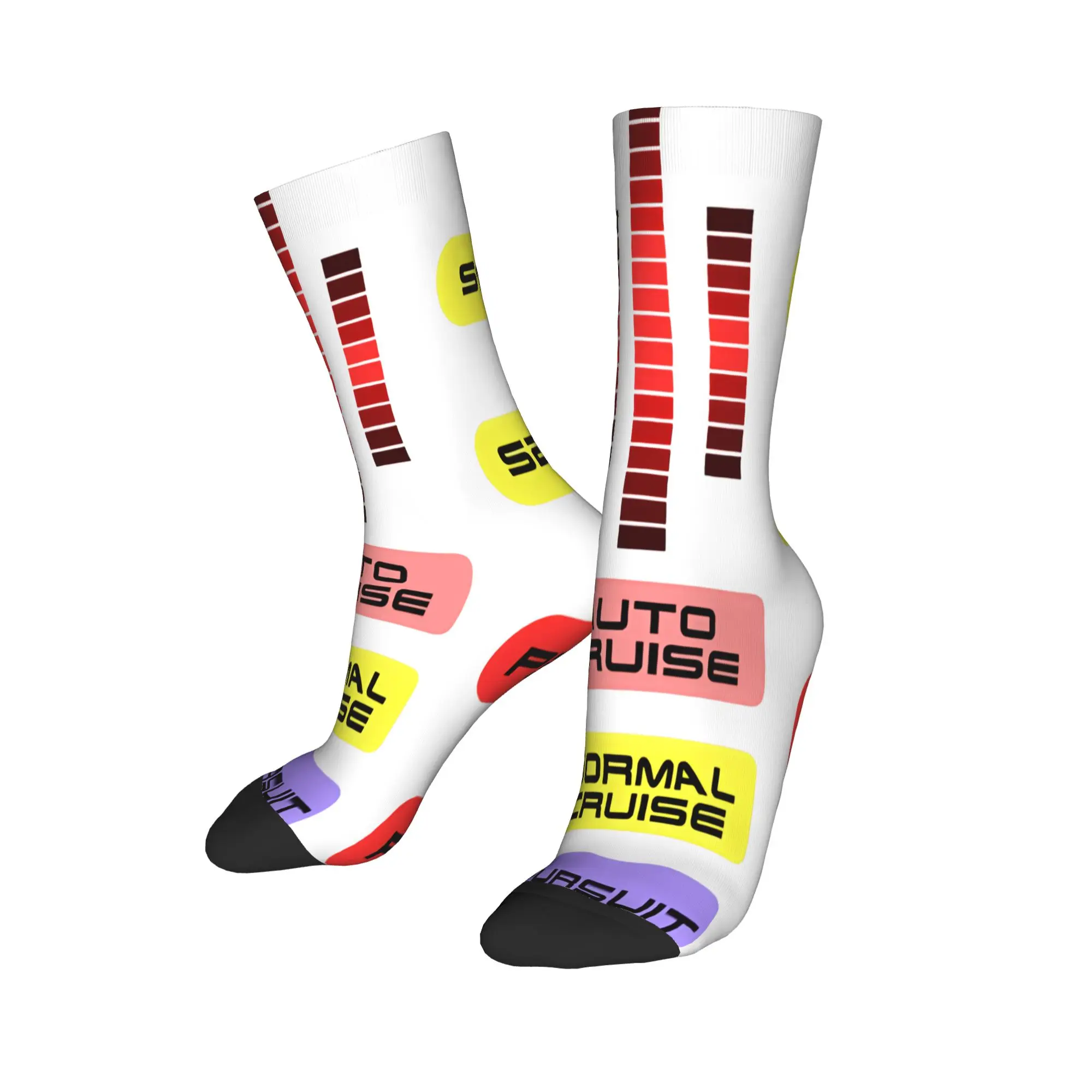 Fashion Male Men Socks Crazy Knight Rider Kitt Control Dashboard Sock Polyester  Sport Women Socks Spring Summer Autumn Winter