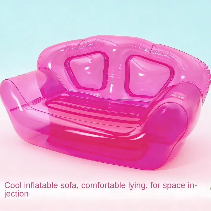 Backrest Inflatable Chair, Courtyard Portable Inflatable Sofa, Inflatable Furniture, Camping Outdoor Beach Adult and Youth Chair