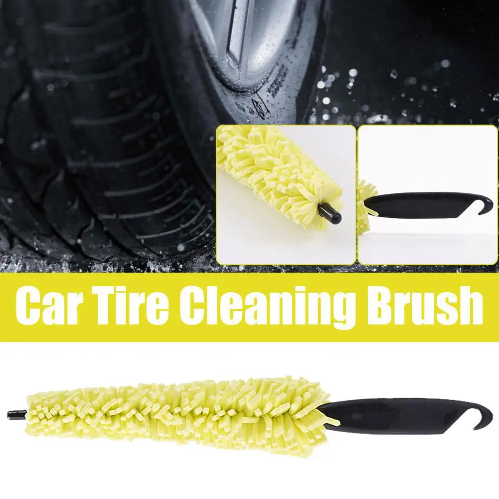 1pcs Car Wheel Wash Brush Vehicle Cleaning Brush Wheel Brush Auto Wash Scrub Car Sponges Washing Tools Rims Tire Brush P7P7