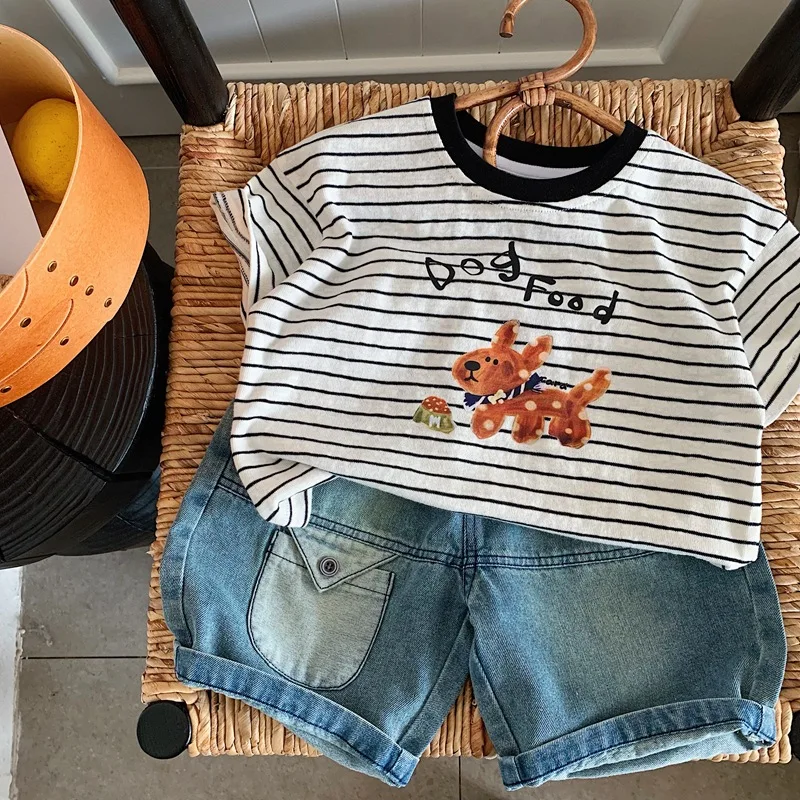 Boys Denim Shorts Summer Thin Childrens 2026 New Item Childrens Five Quarter Pants Worn Outside Boys Mid Pants