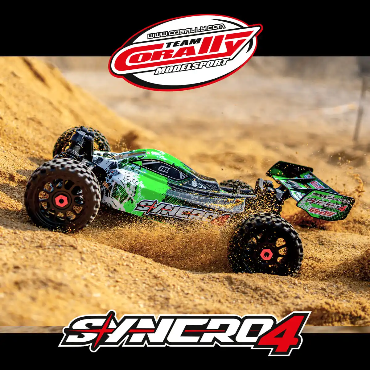 Team Corally SYNCRO4 1/8 RC Car 4S Brushless High Speed 4WD Off-road Climbing Crawler Vehicle Electric Remote Control Model Toy