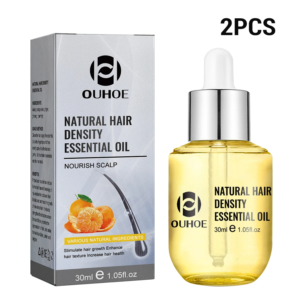 1/2PCS Ginger Hair Growth Oil For Men Women Anti Hair Loss Treatment Smoothing Thickening Repair Damaged Hair Care Essence Oil