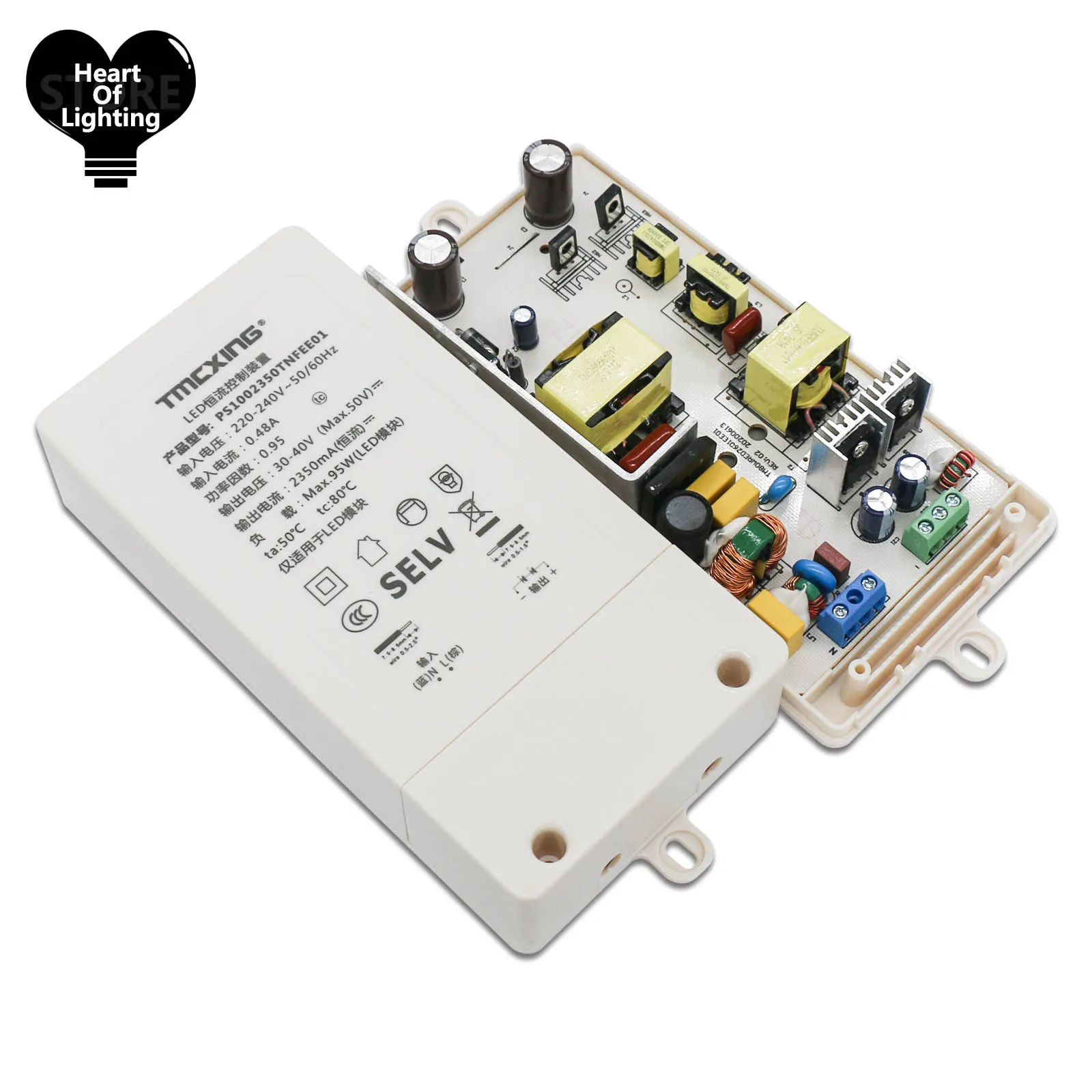 80W 95W LED Driver AC 220V Output DC30-40V Power Supply Built-in Constant Current Lighting 2000mA  2350mA Transforme Power Unit