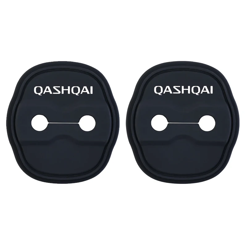 2pcs Car Door Lock Protect Cover Silica gel Case for Nissan QASHQAI 2007 2008 2009-2019 2020 2021 2022 Decoration Accessories