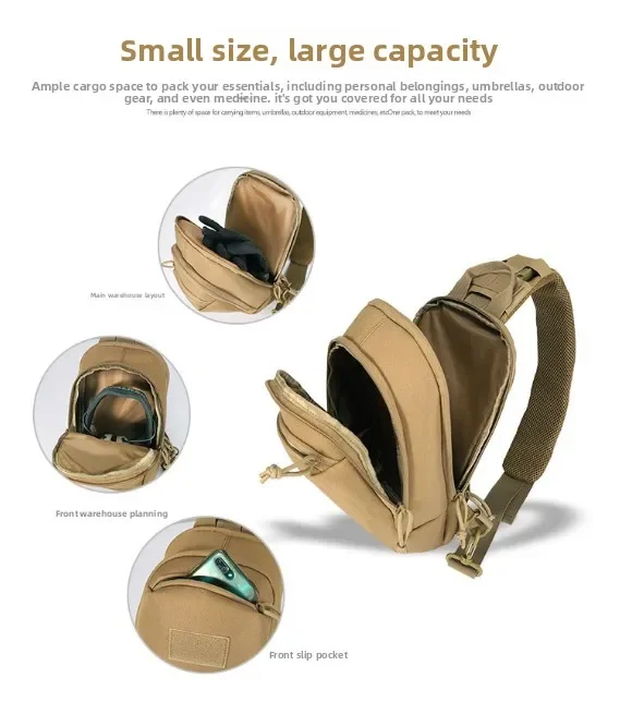 

2026 Tactical Breast Bag Multifunctional Shoulder B ag Outdoor Cycling Sports Bag Mountaineering Accompanying Satchel
