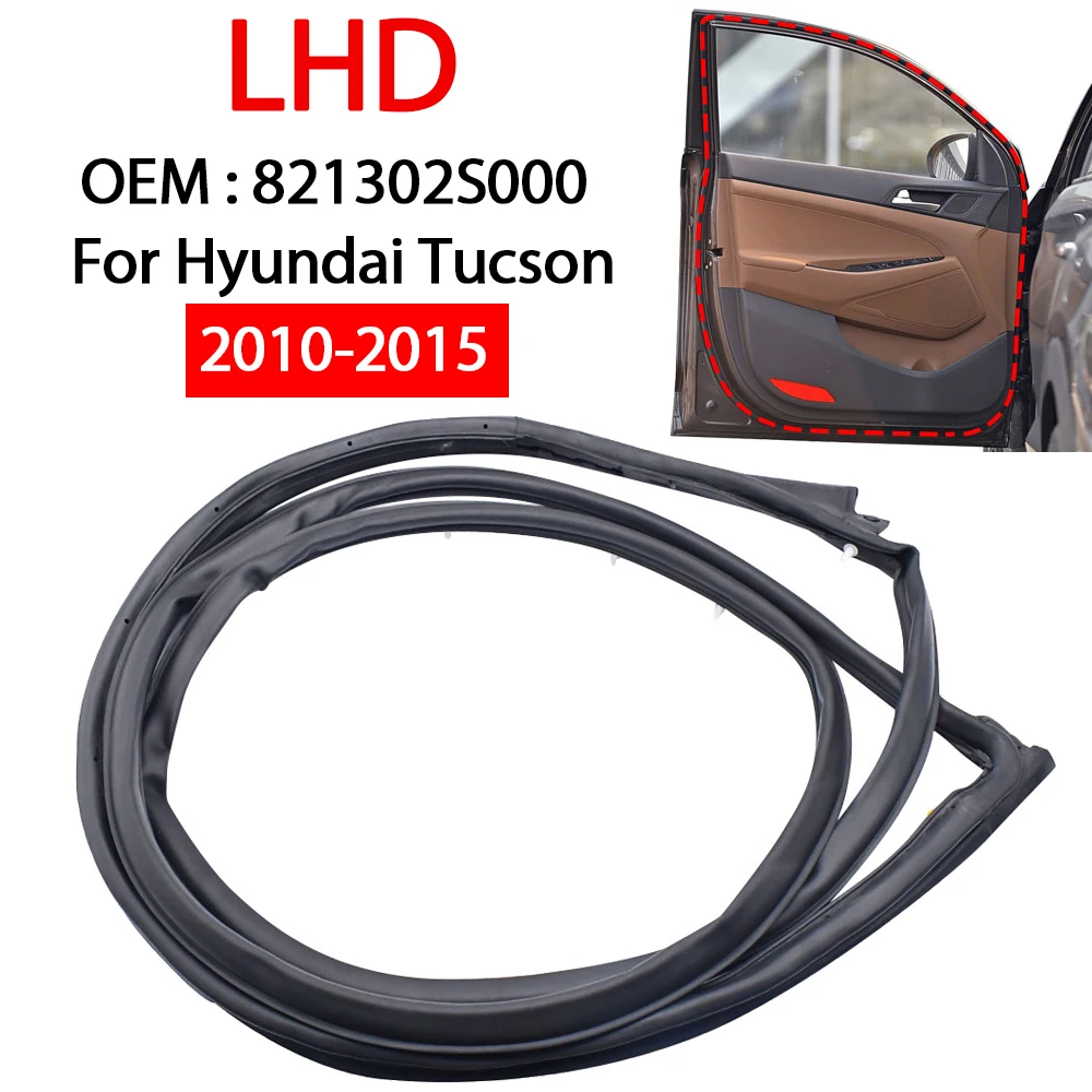 

Для Hyundai Tucson 2010-2015 левая передняя дверь, защита края, резиновая уплотнительная лента, износостойкие пылезащитные водонепроницаемые уплотнения, отделка 831402S000