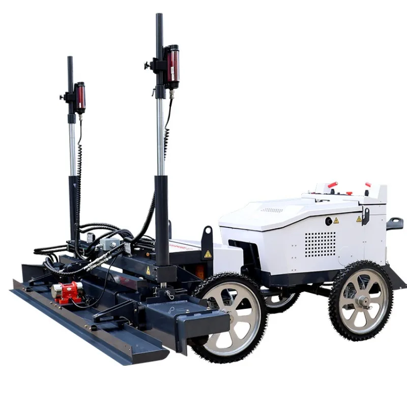 Concrete laser leveling machine, large cement leveling telescopic boom leveling machine