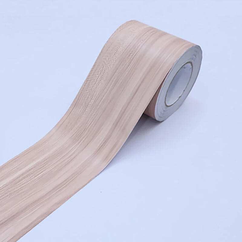 10M Imitation Wood Grain Edge Stickers Beauty Seam Decorative Strips Old Door Window Frames Edge