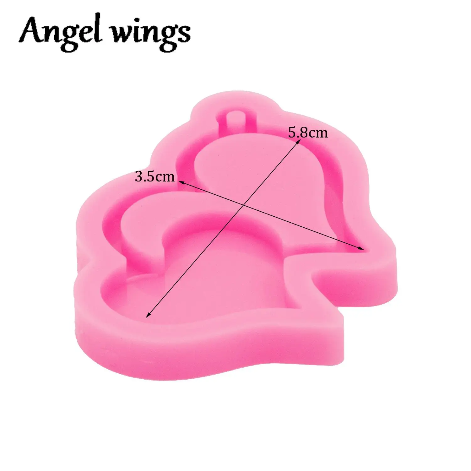 DY1099 Lock with Key Silicone Mold, Santa Claus Christmas House Resin Keychains Molds Crafts Epoxy,  Angel Boy Chocolate Moulds