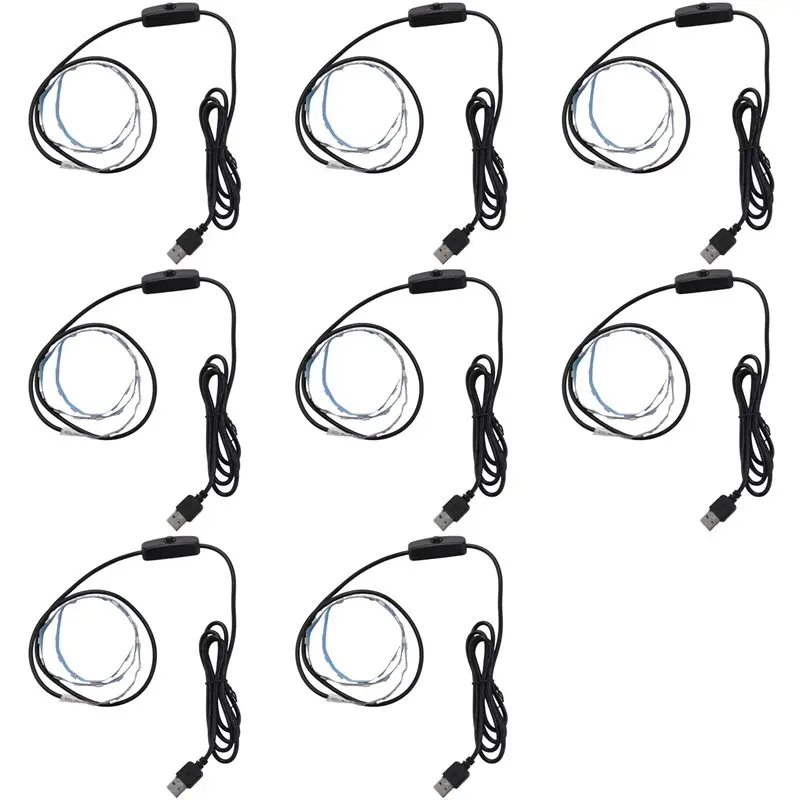 【efficient-】8x-uvc-germicidal-disinfection-light-bar-5v-bactericidal-lamp-mites-light-strips-led-strip-light-50x1cm