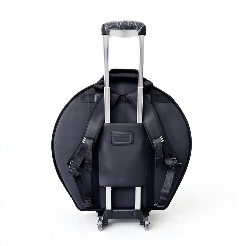 20/24 Inch Drum Kit Cymbal Bag Pull Rod Cymbal Storage Bag Thicken Waterproof Cymbals Backpack Musical Instrument Accessories