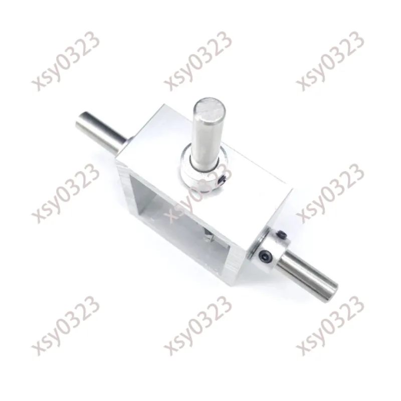 6MM 1:1 Bevel Gear 90 Degree Right Angle Dual Output Shaft Transmission Converter