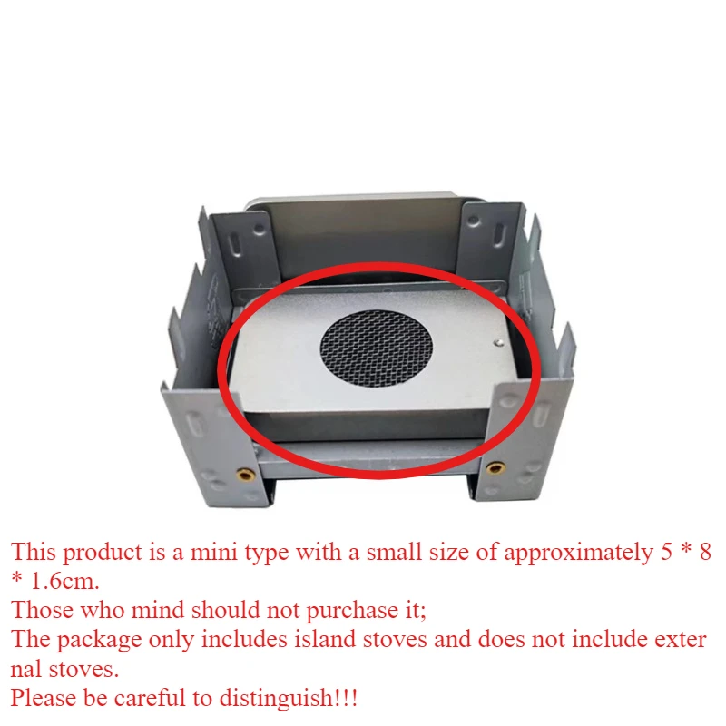 x1 Mini Alcoholkachel Eilandkachel Volledig verbrand Buiten Winddicht Buiten Camping Draagbare BBQ Trigger Tool Ovenaccessoires