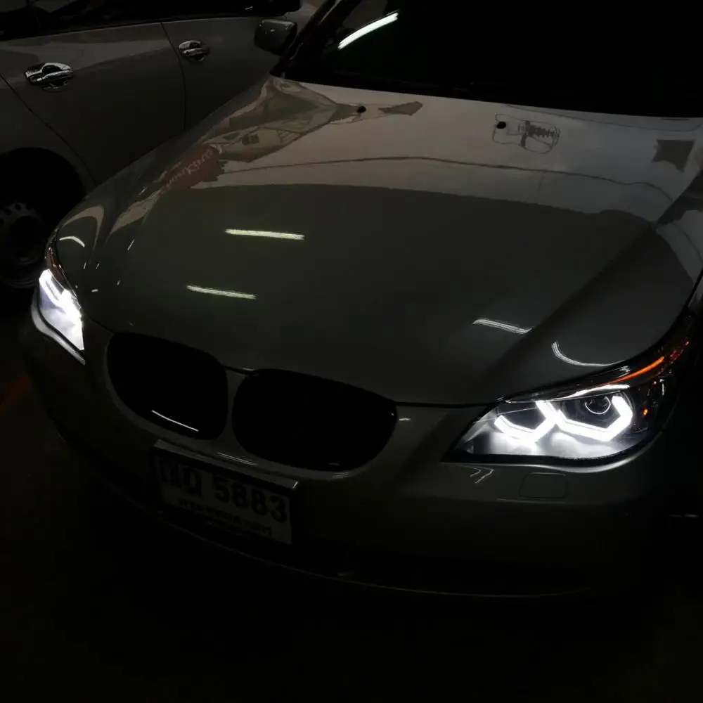 LED Headlight 2Pcs Crystal Icon Style Angel Eyes Lamp for BMW F30 F35 F82 F80