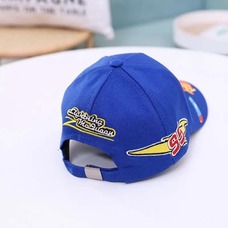 Lightning McQueen spring, autumn and summer children\'s hat cartoon Cars peaked hat sun protection casual baseball cap gift