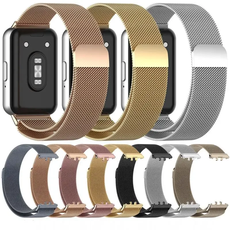 

Stainless Steel Loop Strap for Samsung Galaxy Fit 3 Smart watch Magnetic metal belt Bracelet Correa For Galaxy Fit3 R390 band